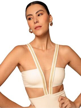 Armantia white/ cream Yanet One-Piece Swimsuit Medium